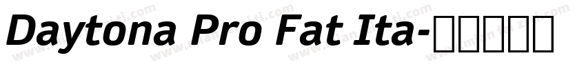Daytona Pro Fat Ita字体转换